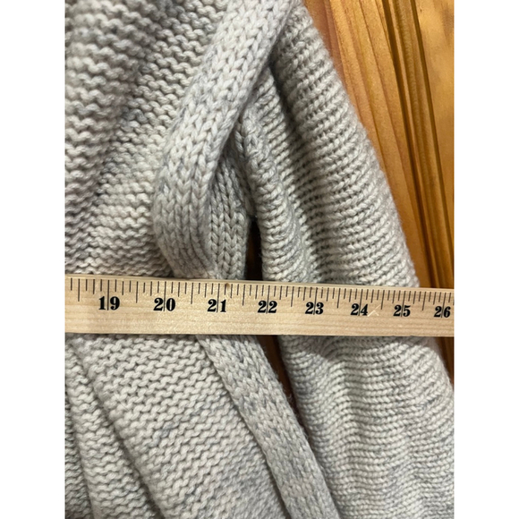 Vince Women’s Open Front Chunky Knit Cardigan Sweater Beige Longline Size XS - Picture 8 of 8